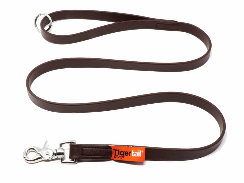 A picture of the leather-ish leash