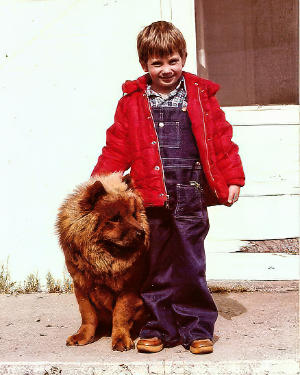 Ian Stone, with his childhood dog