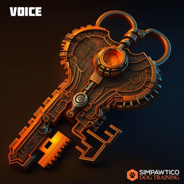 cyberpunk key graphic for the Voice key